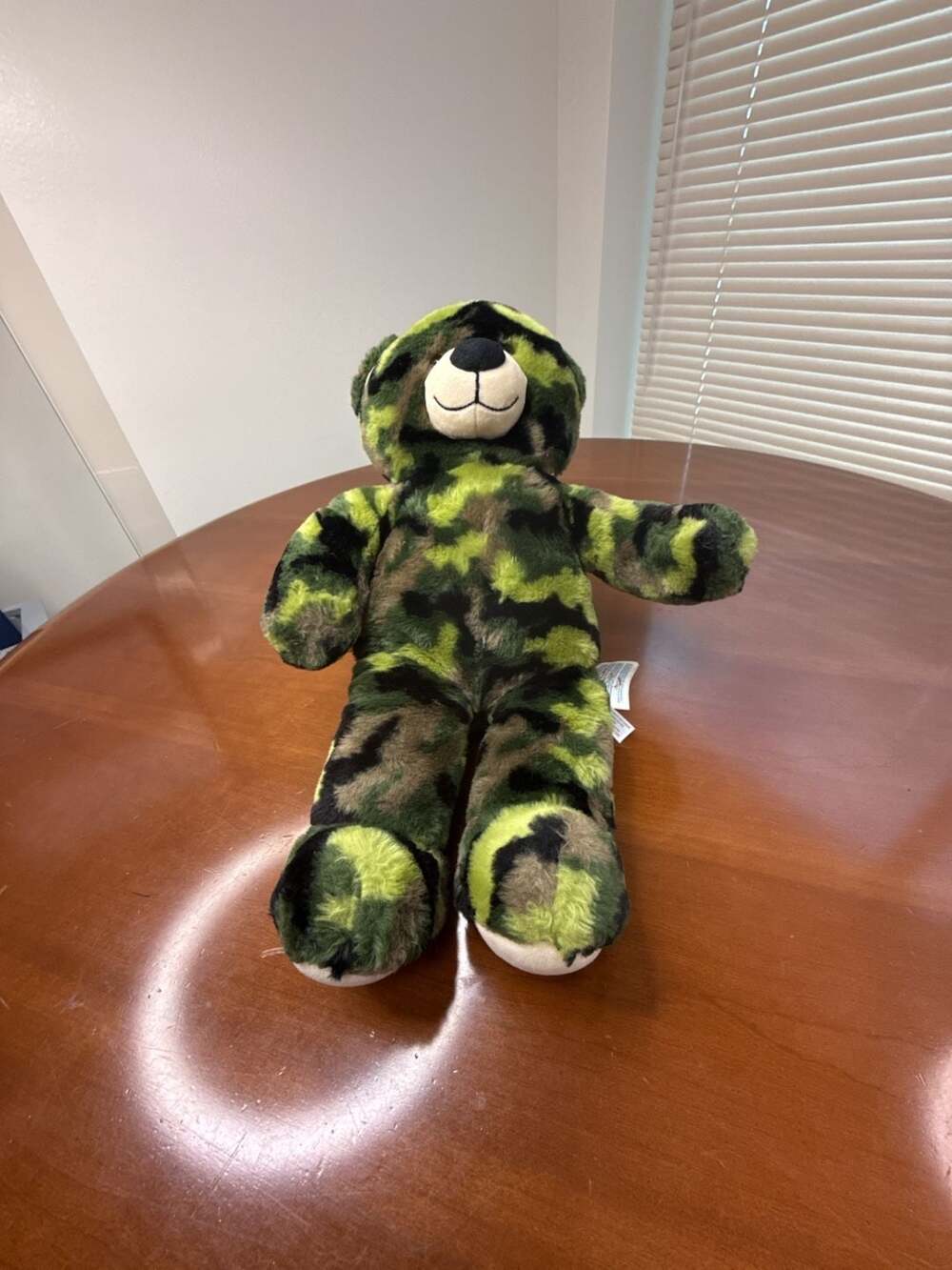Build-A-Bear Workshop Camouflage Green Camo Plush Teddy Bear